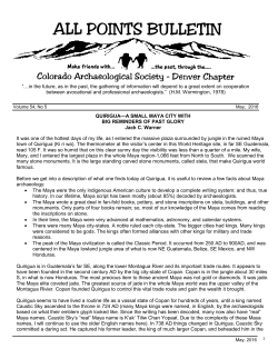 May 2016 - CAS &ndash; Denver Chapter