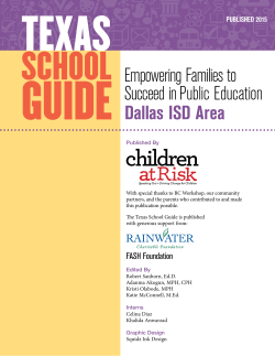 Empowering Families to Succeed in Public