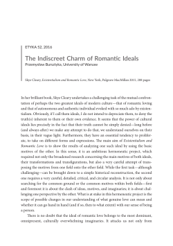 The Indiscreet Charm of Romantic Ideals
