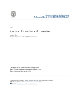 Contract Exposition and Formalism