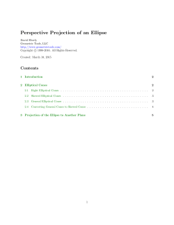 Perspective Projection of an Ellipse