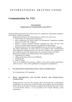 Communication No. 1721