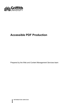Accessible PDF production