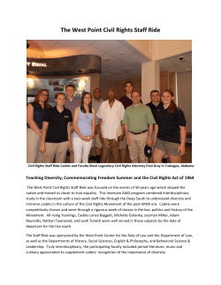 The West Point Civil Rights Staff Ride