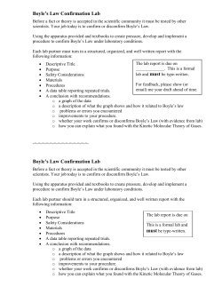 Boyle`s Law Lab (Write