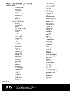 Math 100L: Lesson 9 Flashcard
