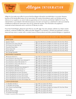 Allergen - Village Inn