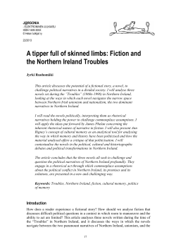 A tipper full of skinned limbs: Fiction