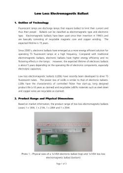 Low Loss Electromagnetic Ballast