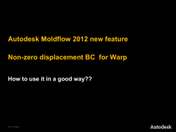 Non-zero displacement BC for Warp