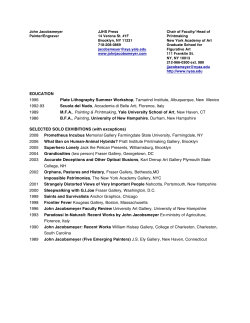 EDUCATION 1996 Plate Lithography Summer Workshop, Tamarind
