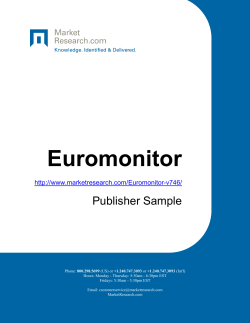 Euromonitor - MarketResearch.com