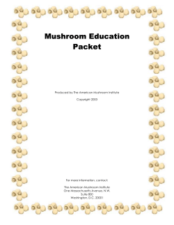 Mushroom Education Packet - American Mushroom Institute
