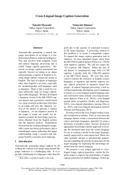 Cross-Lingual Image Caption Generation