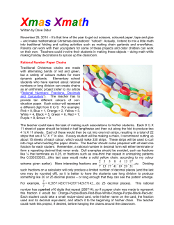Making Mathematical Christmas Decorations