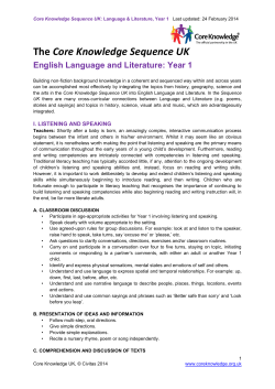 The Core Knowledge Sequence UK