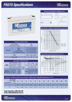 PS670 Specifications