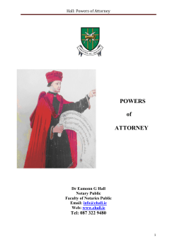 Hall: Powers of Attorney