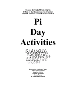 School District of Philadelphia Office of Curriculum and