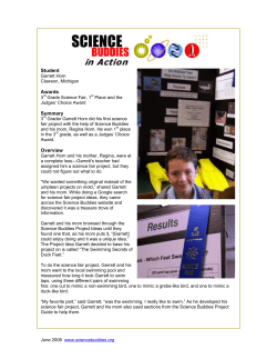 Garrett Horn - Science Buddies