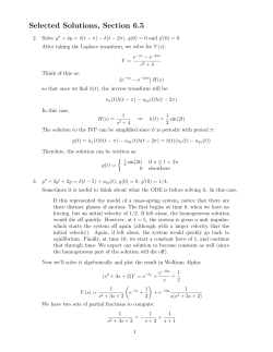 Selected Solutions, Section 6.5