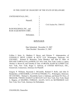 United Rentals, Inc. v. RAM Holdings
