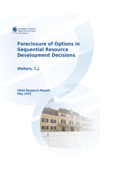 Foreclosure of Options in Sequential Resource