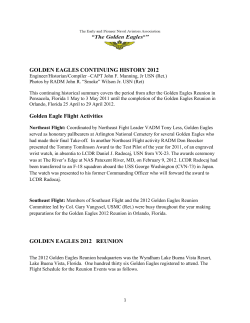 GOLDEN EAGLES CONTINUING HISTORY 2012 Golden Eagle