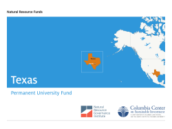 Texas - Columbia Center on Sustainable Investment