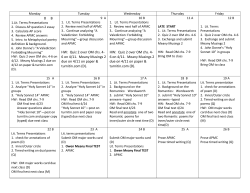 HW: Quiz 2 over OM chs
