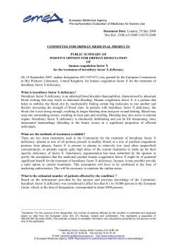 human coagulation factor X for the treatment of hereditary factor X