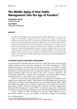 Full Text  - Journal of Public Administration Research and