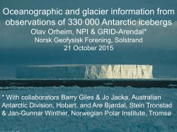 Icebergs Norsk geofysisk forening