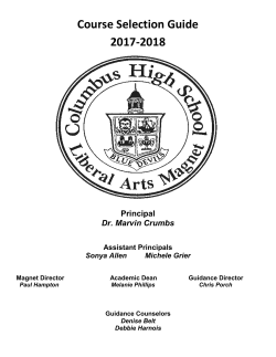 Curriculum Guide - Columbus High School