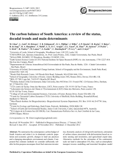 The carbon balance of South America: a review of the