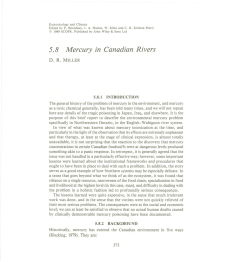 5.8 Mercury in Canadian Rivers
