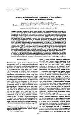 Nitrogen and carbon isotopic composition of bone