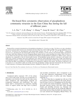 On-board flow cytometric observation of picoplankton community