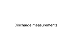 Discharge measurements