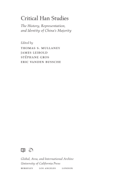 Critical Han Studies - Scholars at Harvard