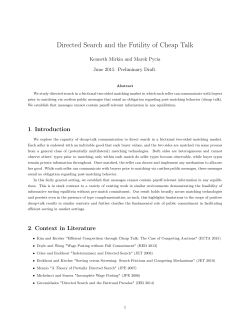 Directed Search and the Futility of Cheap Talk