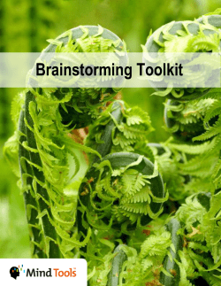 Brainstorming Toolkit