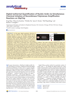 Digital Isothermal Quantification of Nucleic Acids via Simultaneous