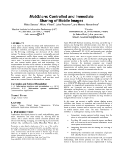 MobShare: Immediate and Controlled Sharing of Mobile Images