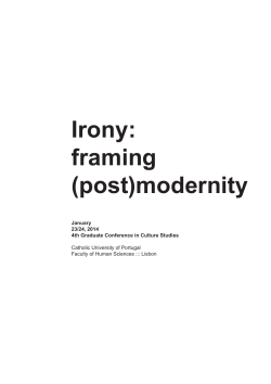 Irony: framing (post)modernity