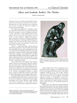 Alloys and Symbols. Rodin`s The Thinker