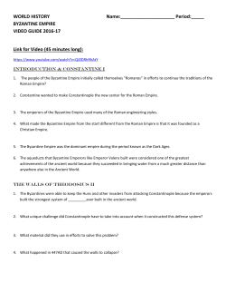 BYZANTINE EMPIRE