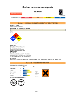 Sodium carbonate decahydrate
