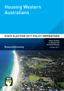 Housing Western Australians