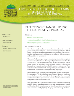 Effecting Change: Using the Legislative Process